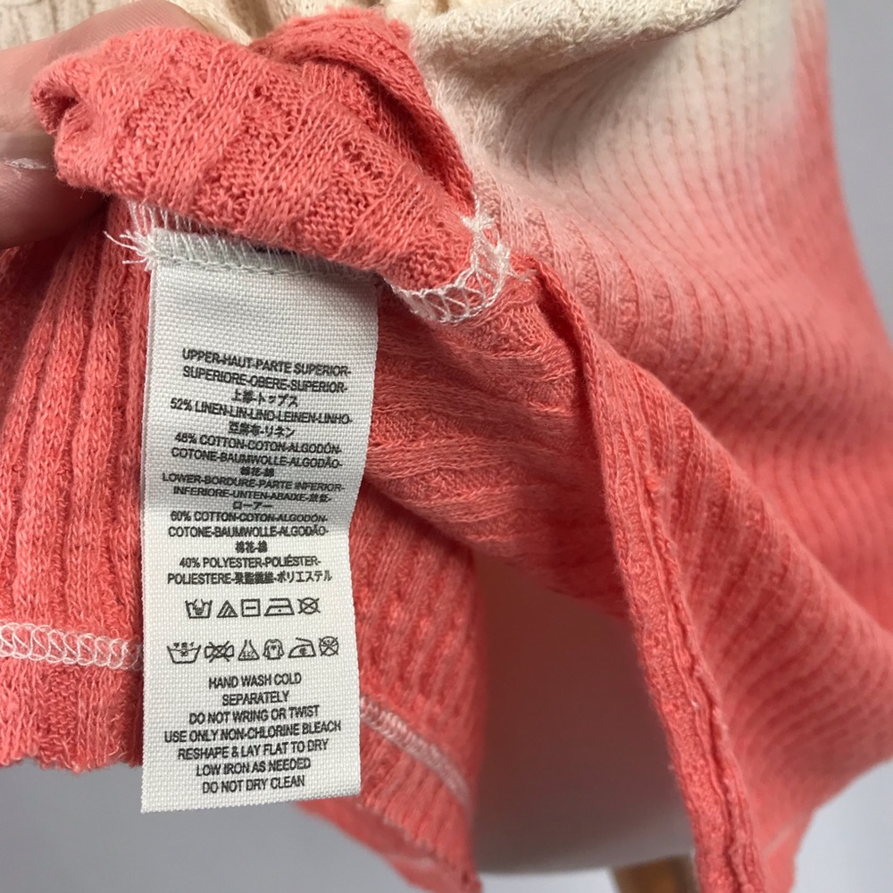 Free People Coral Sun Dial Tee (M) NWT - Picture 7 of 8